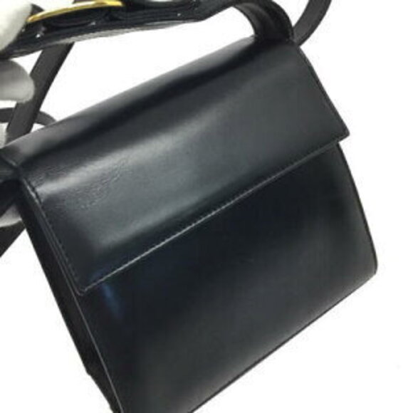 Salvatore Ferragamo Handbag Shoulder Bag Leather Black - Picture 7 of 15